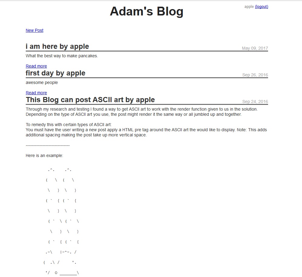 Multi-User Blog